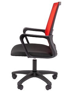 Офисное кресло CHAIRMAN 606 LT, ткань/сетка, красный